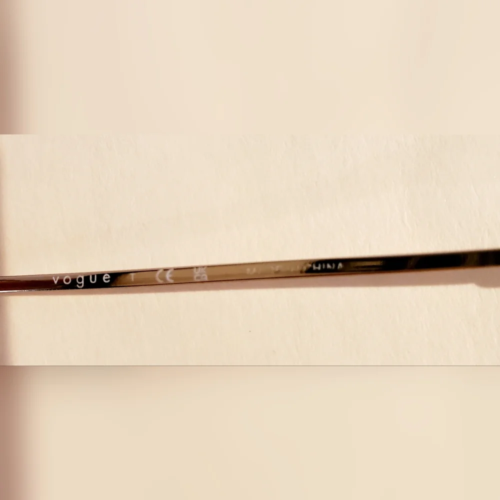 Vogue VO4163‎ Women's Eyeglasses - 848 Pale Gold - 53-18-135 - Reading Glasses.